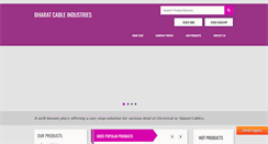 Desktop Screenshot of bharatcable.com