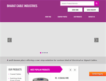 Tablet Screenshot of bharatcable.com